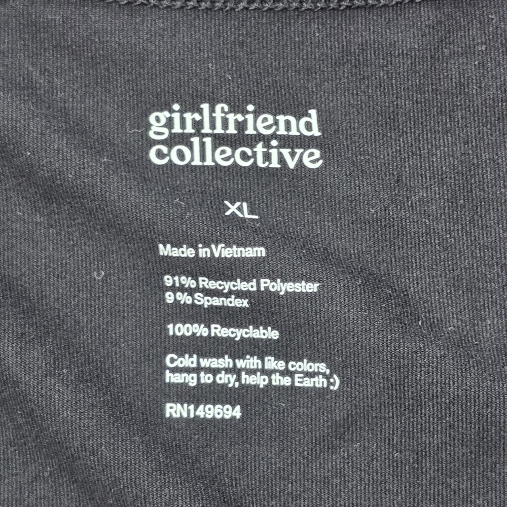 Girlfriend Collective NWT Black ReSet Relaxed Fit Tank Top - Picture 4 of 10